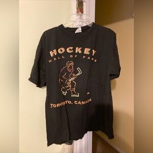 Hockey Hall Of Fame Toronto Canada Shirt Black Sz Medium Canadian Graphics West